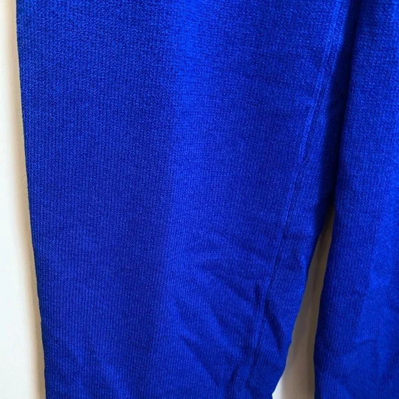 ST. JOHN Santana Knit Royal Blue Straight Pants 10 Usa Old Money Emily gilmore - Picture 2 of 5